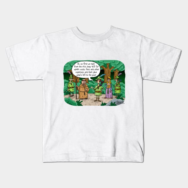 Robin Hood Charity Kids T-Shirt by macccc8